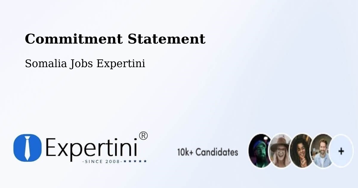 Commitment Statement - Somalia Jobs Expertini